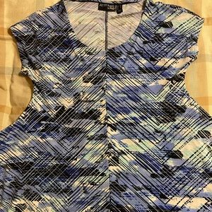 Attitudes by Renee, Art Deco blouse, size XS